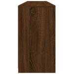 vidaXL Servantă cu lumini LED, stejar maro, 181,5x37x67 cm vidaXL Servantă cu lumini LED, stejar maro, 181,5x37x67 cm