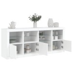 vidaXL Servantă cu lumini LED, alb, 164x37x67 cm vidaXL Servantă cu lumini LED, alb, 164x37x67 cm