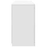 vidaXL Servantă cu lumini LED, alb, 123x37x67 cm vidaXL Servantă cu lumini LED, alb, 123x37x67 cm