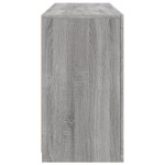 vidaXL Servantă cu lumini LED, gri sonoma, 123x37x67 cm
