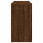 vidaXL Servantă cu lumini LED, stejar maro, 123x37x67 cm vidaXL Servantă cu lumini LED, stejar maro, 123x37x67 cm