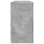 vidaXL Servantă cu lumini LED, gri beton, 142,5x37x67 cm vidaXL Servantă cu lumini LED, gri beton, 142,5x37x67 cm