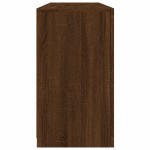vidaXL Servantă cu lumini LED, stejar maro, 142,5x37x67 cm vidaXL Servantă cu lumini LED, stejar maro, 142,5x37x67 cm