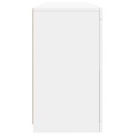 vidaXL Servantă cu lumini LED, alb, 163x37x67 cm