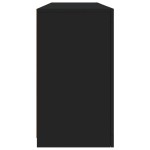 vidaXL Servantă cu lumini LED, negru, 163x37x67 cm vidaXL Servantă cu lumini LED, negru, 163x37x67 cm