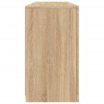 vidaXL Servantă cu lumini LED, stejar sonoma, 163x37x67 cm