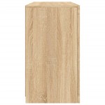 vidaXL Servantă cu lumini LED, stejar sonoma, 123x37x67 cm