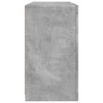 vidaXL Servantă cu lumini LED, gri beton, 123x37x67 cm vidaXL Servantă cu lumini LED, gri beton, 123x37x67 cm