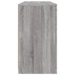 vidaXL Servantă cu lumini LED, gri sonoma, 142,5x37x67 cm vidaXL Servantă cu lumini LED, gri sonoma, 142,5x37x67 cm