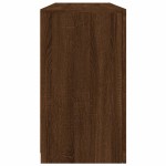 vidaXL Servantă cu lumini LED, stejar maro, 142,5x37x67 cm vidaXL Servantă cu lumini LED, stejar maro, 142,5x37x67 cm