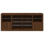 vidaXL Servantă cu lumini LED, stejar maro, 163x37x67 cm vidaXL Servantă cu lumini LED, stejar maro, 163x37x67 cm