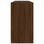 vidaXL Servantă cu lumini LED, stejar maro, 163x37x67 cm vidaXL Servantă cu lumini LED, stejar maro, 163x37x67 cm