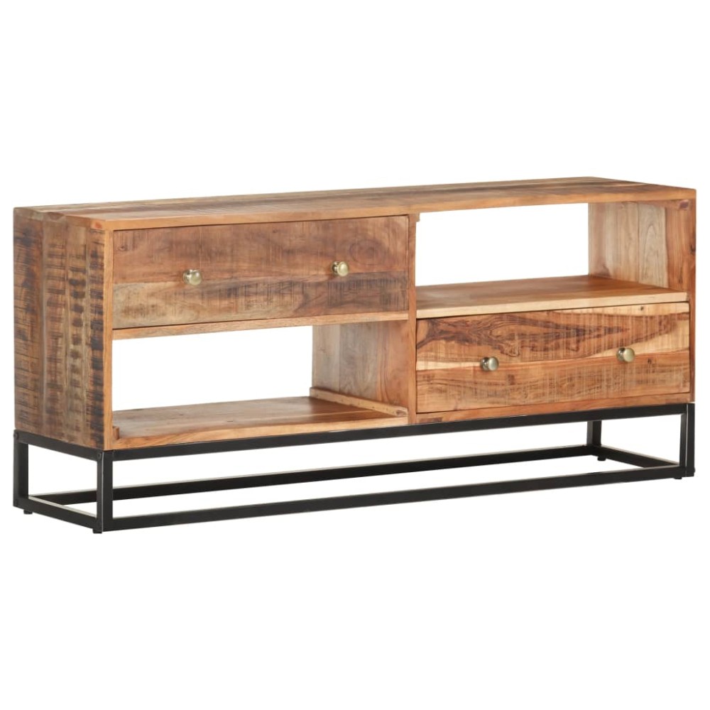 vidaXL Comodă TV, 120x30x50 cm, lemn de acacia nefinisat