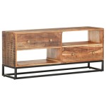 vidaXL Comodă TV, 120x30x50 cm, lemn de acacia nefinisat vidaXL Comodă TV, 120x30x50 cm, lemn de acacia nefinisat