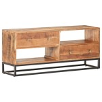 vidaXL Comodă TV, 120x30x50 cm, lemn de acacia nefinisat vidaXL Comodă TV, 120x30x50 cm, lemn de acacia nefinisat
