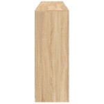 vidaXL Servantă cu lumini LED, stejar sonoma, 162x37x100 cm