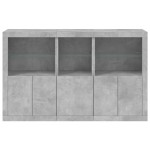 vidaXL Servantă cu lumini LED, gri beton, 162x37x100 cm vidaXL Servantă cu lumini LED, gri beton, 162x37x100 cm