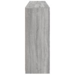 vidaXL Servantă cu lumini LED, gri sonoma, 162x37x100 cm