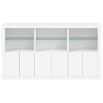 vidaXL Servantă cu lumini LED, alb, 181,5x37x100 cm vidaXL Servantă cu lumini LED, alb, 181,5x37x100 cm