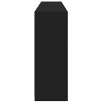 vidaXL Servantă cu lumini LED, negru, 181,5x37x100 cm