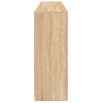 vidaXL Servantă cu lumini LED, stejar sonoma, 181,5x37x100 cm