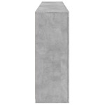 vidaXL Servantă cu lumini LED, gri beton, 181,5x37x100 cm