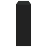 vidaXL Servantă cu lumini LED, negru, 162x37x100 cm