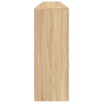 vidaXL Servantă cu lumini LED, stejar sonoma, 162x37x100 cm