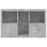 vidaXL Servantă cu lumini LED, gri beton, 162x37x100 cm vidaXL Servantă cu lumini LED, gri beton, 162x37x100 cm