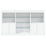 vidaXL Servantă cu lumini LED, alb, 181,5x37x100 cm vidaXL Servantă cu lumini LED, alb, 181,5x37x100 cm