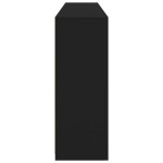 vidaXL Servantă cu lumini LED, negru, 181,5x37x100 cm
