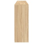 vidaXL Servantă cu lumini LED, stejar sonoma, 181,5x37x100 cm