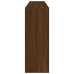 vidaXL Servantă cu lumini LED, stejar maro, 181,5x37x100 cm