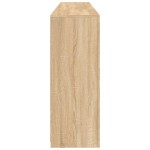 vidaXL Servantă cu lumini LED, stejar sonoma, 202x37x100 cm