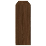 vidaXL Servantă cu lumini LED, stejar maro, 202x37x100 cm
