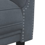 vidaXL Set de canapele, 3 piese, gri închis, catifea vidaXL Set de canapele, 3 piese, gri închis, catifea