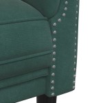 vidaXL Set canapele, 2 piese, verde închis, catifea vidaXL Set canapele, 2 piese, verde închis, catifea