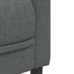 vidaXL Set de canapele, 3 piese, gri închis, textil vidaXL Set de canapele, 3 piese, gri închis, textil