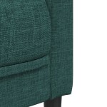 vidaXL Set canapele, 3 piese, verde închis, material textil vidaXL Set canapele, 3 piese, verde închis, material textil