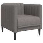 vidaXL Set de canapele, 3 piese, gri taupe, textil vidaXL Set de canapele, 3 piese, gri taupe, textil