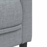 vidaXL Set de canapele, 2 piese, gri deschis, material textil vidaXL Set de canapele, 2 piese, gri deschis, material textil