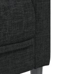 vidaXL Set de canapele, 2 piese, negru, material textil vidaXL Set de canapele, 2 piese, negru, material textil