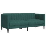 vidaXL Set canapele, 2 piese, verde închis, material textil vidaXL Set canapele, 2 piese, verde închis, material textil