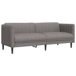 vidaXL Set de canapele, 2 piese, gri taupe, material vidaXL Set de canapele, 2 piese, gri taupe, material