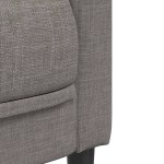 vidaXL Set de canapele, 2 piese, gri taupe, material vidaXL Set de canapele, 2 piese, gri taupe, material