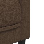 vidaXL Set de canapele, 2 piese, maro, textil vidaXL Set de canapele, 2 piese, maro, textil