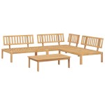 vidaXL Set canapea grădină din paleți, 4 piese, lemn masiv de acacia vidaXL Set canapea grădină din paleți, 4 piese, lemn masiv de acacia