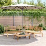 vidaXL Set canapea grădină din paleți, 4 piese, lemn masiv de acacia vidaXL Set canapea grădină din paleți, 4 piese, lemn masiv de acacia