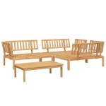 vidaXL Set canapea grădină din paleți, 4 piese, lemn masiv de acacia vidaXL Set canapea grădină din paleți, 4 piese, lemn masiv de acacia
