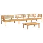 vidaXL Set canapea grădină din paleți, 4 piese, lemn masiv de acacia vidaXL Set canapea grădină din paleți, 4 piese, lemn masiv de acacia